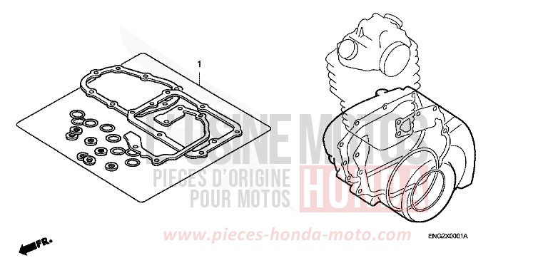 GASKET KIT B for CRF150R "Big wheels" EXTREME RED (R292) from 2012